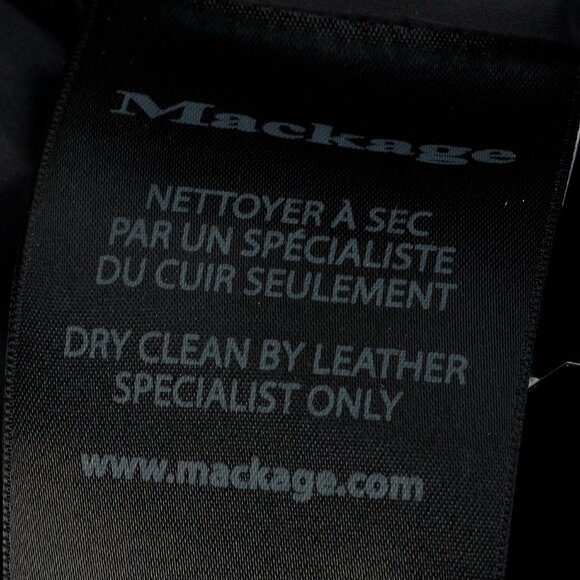 Mackage Black Leather Down-Filled Puffer Vest - Picture 9 of 14